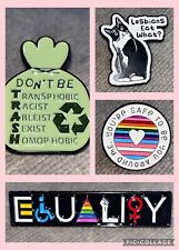 BUY 2 GET 1 FREE! LGBTQ+ Pride Pin Badge - Equality, Inclusive, Ally, Queer Gift