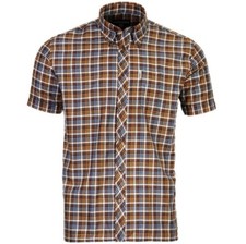 Mens Short Sleeve Check Shirt