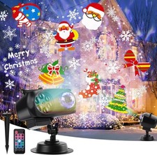 64 Patterns Halloween Christmas Indoor Outdoor LED Moving Laser Projector Light