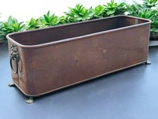 Antique FRENCH, CHATEAU , Copper , Fish Kettle , Footed Lion De Herb Pot  - 18”