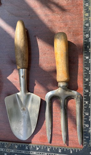 Vintage garden hand fork - vintage,