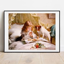 Art print Barber Suspense girl