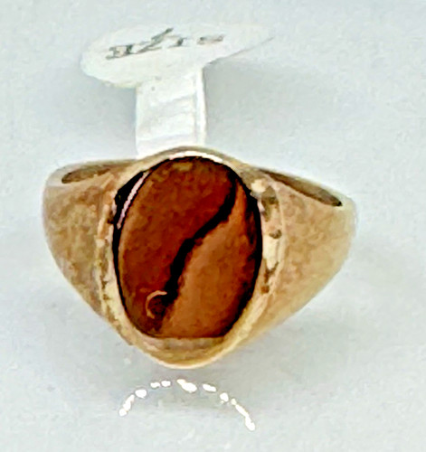 Vintage lind oval signet ring - oval,