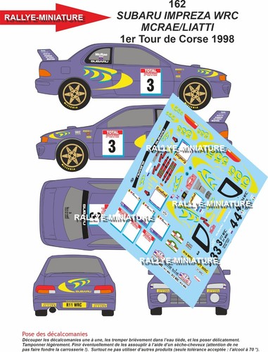 Decals ref 0162 subaru - ref,
