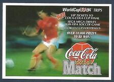 COCA-COLA FOOTBALL MATCH USA 1994-SCRATCH CARD-UNKNOWN