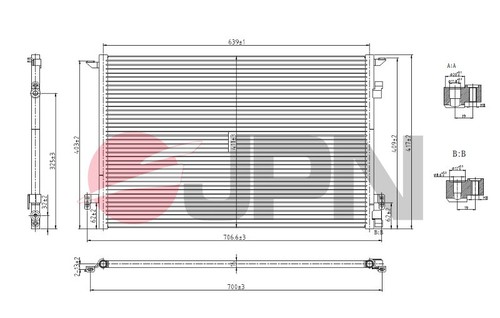 Jpn 60c9116 condenser - jpn, 60c9116-jpn