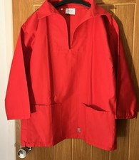 Painter Fisherman Artist Smock Size S Red New U Worn Like Toast Cotton Canvas