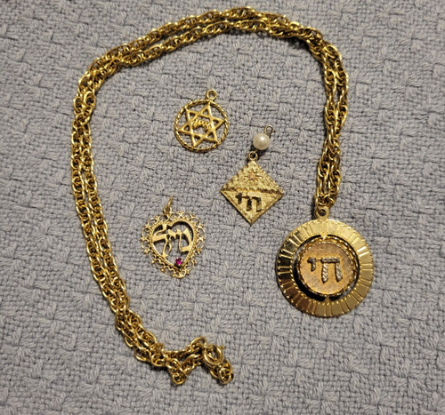 Three jewish charms - charms, pendants
