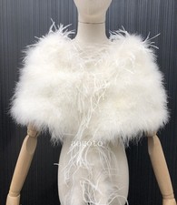 Lady Ostrich Feather Fur Shawl