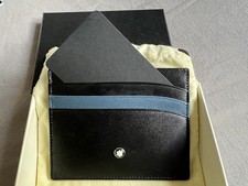 Mont Blanc urban racing spirit pocket holder 5cc black card holder leather
