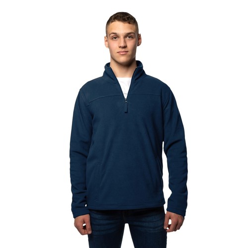 Mens half zip fleece jacket - half,