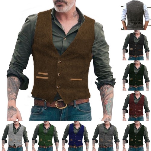 Hunting mens vest tweed - hunting,