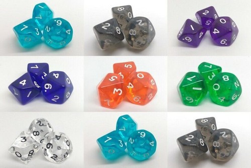 Poly gem dice d10 various - poly,