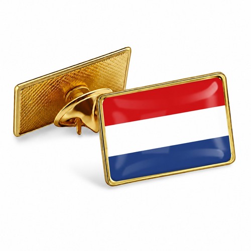 Dutch national flag enamel pin - flag,