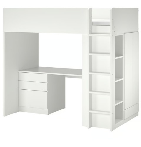 Ikea stuva smastad - white, loft