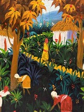 Vibrant Haitian Village