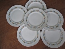 FINE SET 6 ROYAL DOULTON CHINA 10.5" UNUSED DINNER PLATES PASTORALE DESIGN