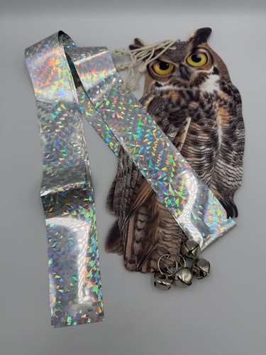 Owl bird scarer garden - scarer, hanging