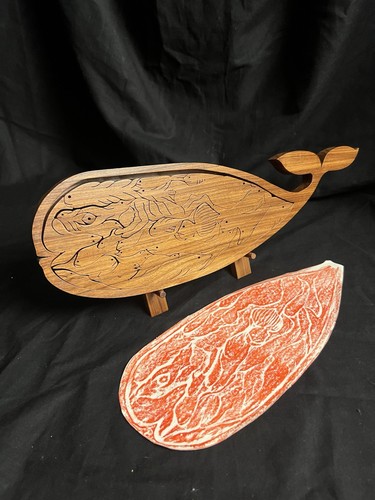 Handmade wood puzzle - wood, jonah