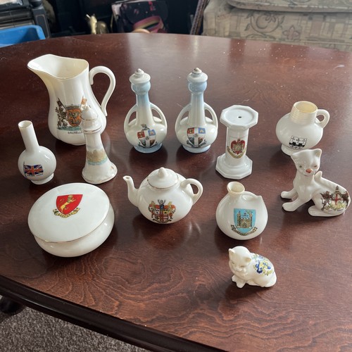 Selection crested ware - selection, of