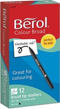 Black Berol Broad Tip Pens