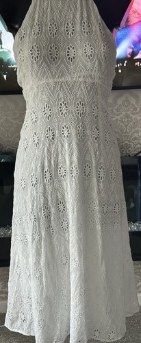 Zara woman lace eyelet halter - lace,