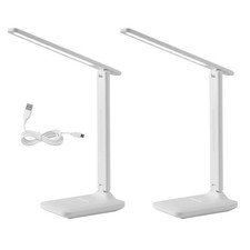 .›Table Lamp Eye Protection Touch Dimming Plug In 180° Flip Folding Stand Design