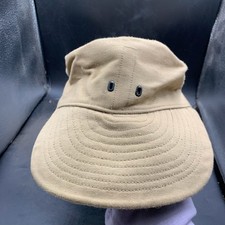 Genuine 1950s Khaki Drill KD Royal Air Force RAF Peaked Cap Aden etc Size 6 3/8