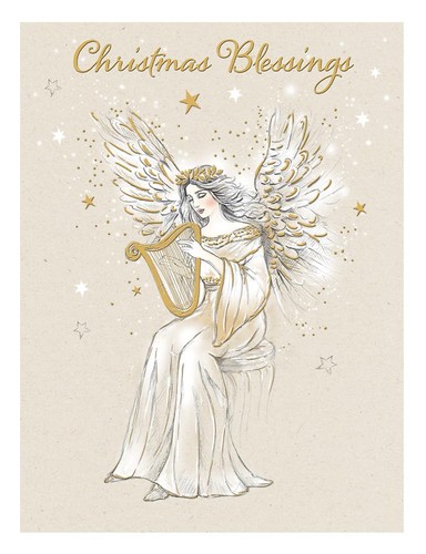 Christmas card open religious - open,