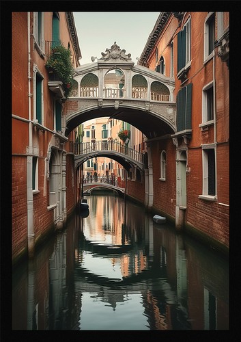 Intimate venice canals framed - canals,