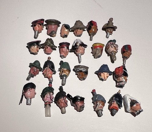 Painted heads for model - 26,