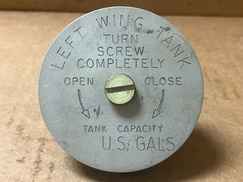 Vintage aircraft fuel filler - aircraft,