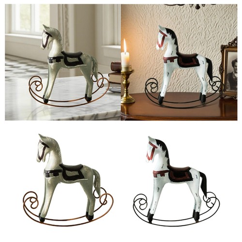 Wooden horse figurine rocking - wooden,