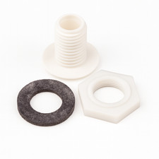 White cistern lever blank - blank, off