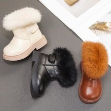 Girls Boys Fur Lined Warm Snow