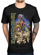 Official Iron Maiden T Shirt Somewhere Back in Time Black Classic Rock Metal Tee