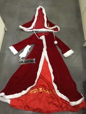 Brand New Vintage Style Womens Santa Outfit Cloak Mrs Claus Christmas UK Small
