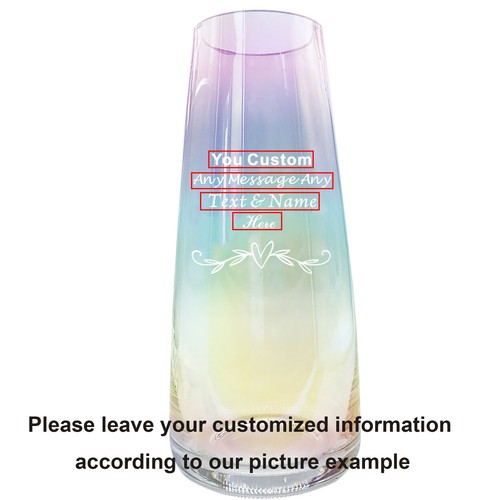 Personalised glass vase free - personalised,