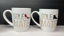 Sole Mate Love Coffee Mug  Black Boot Red Heels Valentine's New
