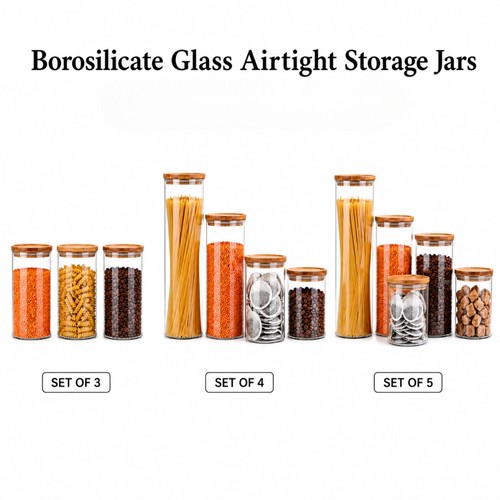 Glass jar borosilicate storage - borosilicate,