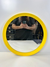 Ikea Yellow Large Round Wall Mounted Mirror 16044 Langesund 1999 - D 50cm/19.5"
