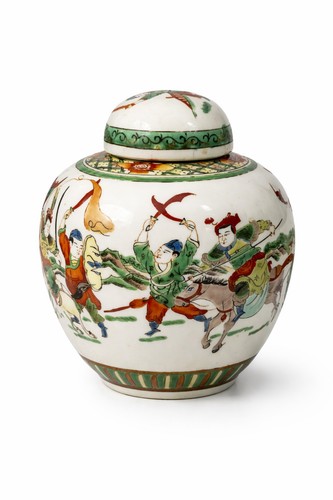 Chinese famille verte ginger - chinese,