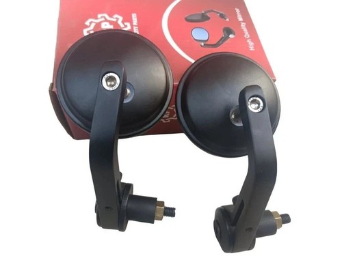 Handle bar end mirror - handle, round