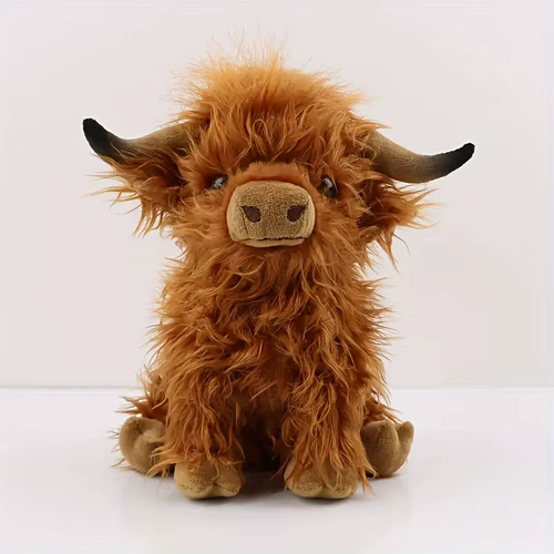 25cm highland cow plush toy - 25cm,