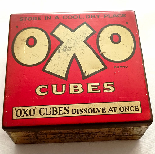 Oxo cubes vintage tin - vintage,