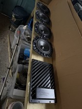 2015 LAND RANGE ROVER SPORT L494 DPLA18808BA SET OF 4 DOOR SPEAKERS PLUS AMP