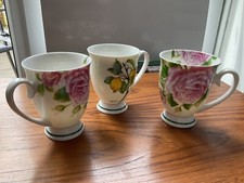 PORTMEIRION THREE MUGS. FLORAL