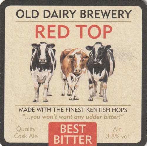 Beer mat old dairy - dairy,