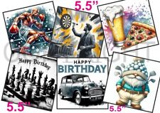 6 XL Card Toppers 5.5"