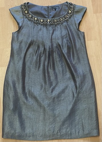 Green gold shimmer knee length - green,